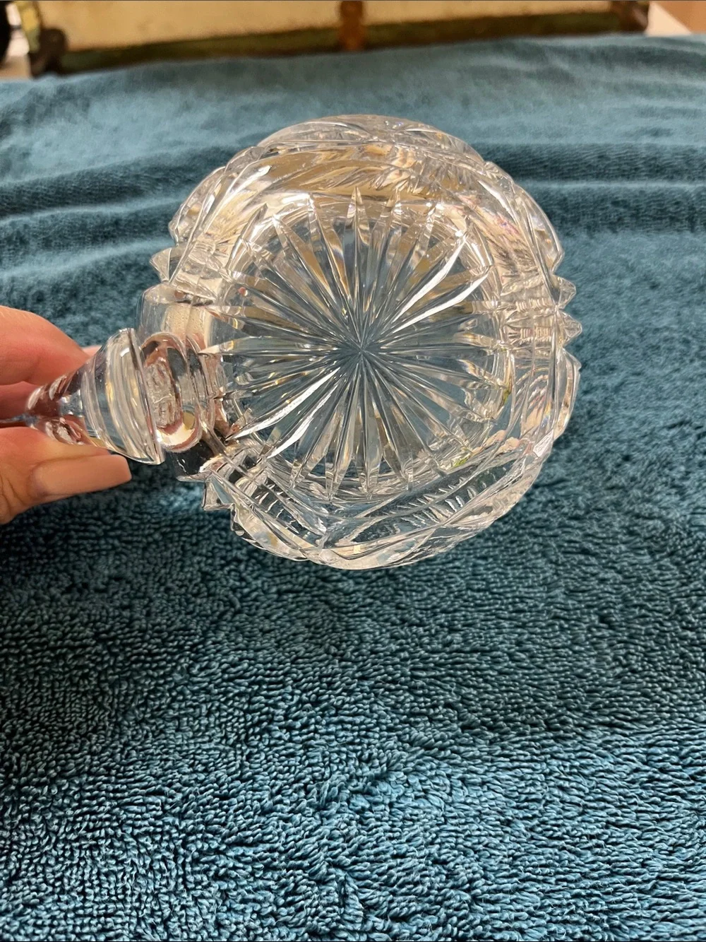 Antique ABP cut glass creamer
